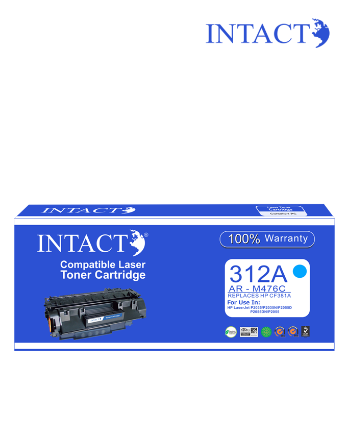 Intact Compatible with HP 312A (AR-M476C) Cyan